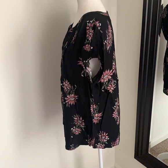 Black Peasant Top - Picture 2 of 6